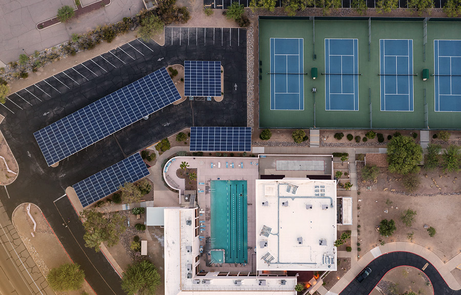Ventaja del montaje placas solares en polideportivo