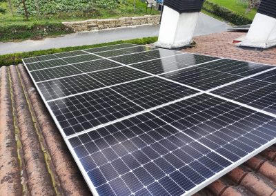 Instalación de placas solares para un cliente particular en Guipúzcoa